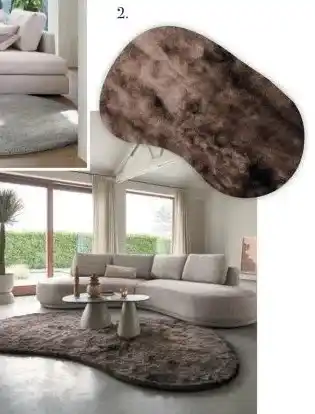 IN.HOUSE Vloerkleed Luxury bruin organisch 240x340cm aanbieding