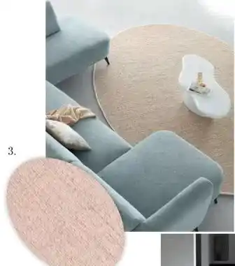 IN.HOUSE Vloerkleed Dariola beige ovaal 240x340cm aanbieding