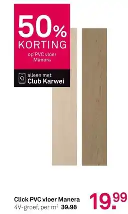 Karwei Click PVC vloer Manera aanbieding