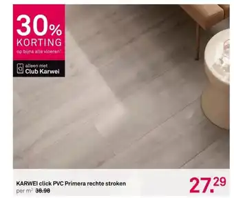 Karwei KARWEI click PVC Primera rechte stroken aanbieding
