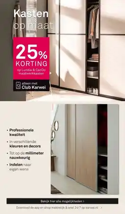 Karwei Op Lundia & CanDo maatwerkkasten aanbieding
