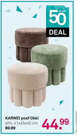 Karwei KARWEI poef Okki aanbieding