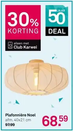 Karwei Plafonnière Noel aanbieding