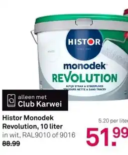 Karwei Histor Monodek Revolution aanbieding