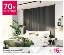 Karwei Decowall lattenwand MDF aanbieding