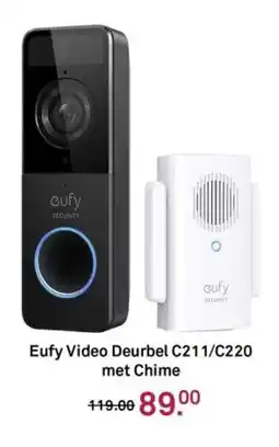Karwei Eufy Video Deurbel C211/C220 met Chime aanbieding