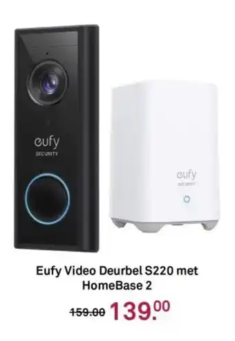 Karwei Eufy Video Deurbel S220 met HomeBase 2 aanbieding