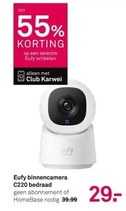 Karwei Eufy binnencamera C220 bedraad aanbieding