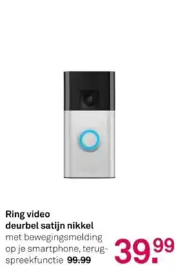 Karwei Ring video deurbel satijn nikkel aanbieding