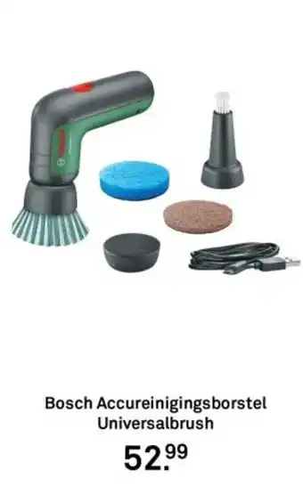 Karwei Bosch Accureinigingsborstel Universalbrush aanbieding