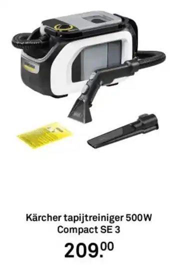 Karwei Kärcher tapijtreiniger 500W Compact SE 3 aanbieding