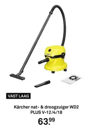 Karwei Kärcher nat & droogzuiger WD2 PLUS V-12/4/18 aanbieding