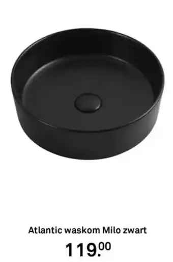 Karwei Atlantic waskom Milo zwart aanbieding