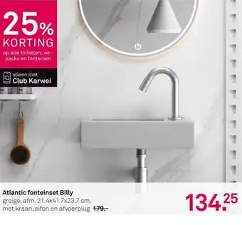Karwei Atlantic fonteinset Billy aanbieding