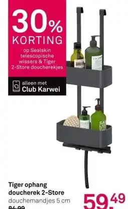 Karwei Tiger ophang doucherek 2 Store aanbieding