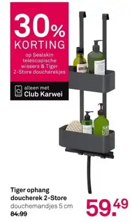 Karwei Tiger ophang doucherek 2 Store aanbieding