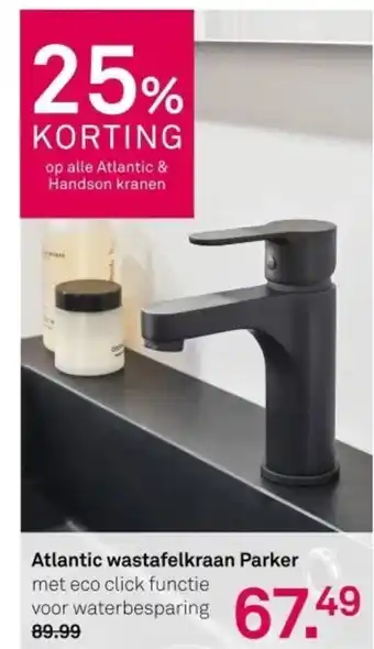Karwei Atlantic wastafelkraan Parker aanbieding