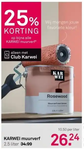 Karwei KARWEI muurverf aanbieding