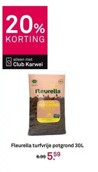 Karwei Fleurella turfvrije potgrond aanbieding