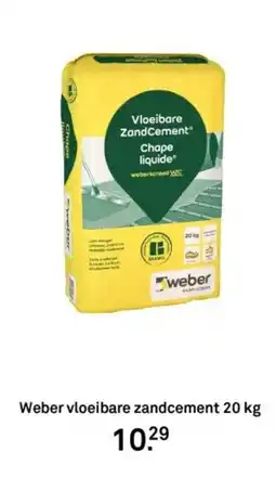 Karwei Weber vloeibare zandcement aanbieding