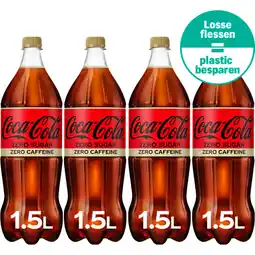 Albert Heijn Coca-Cola Zero sugar zero caffeïne 4-pack aanbieding