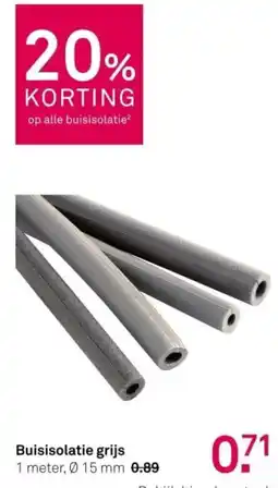Karwei Buisisolatie grijs aanbieding