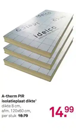 Karwei A-therm PIR isolatieplaat dikte¹ aanbieding