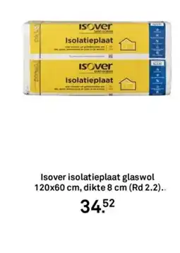 Karwei Isover isolatieplaat glaswol aanbieding