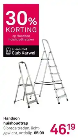 Karwei Handson huishoudtrap aanbieding