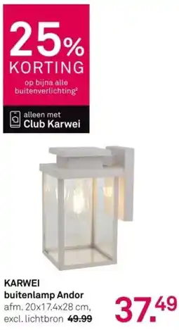 Karwei KARWEI buitenlamp Andor aanbieding