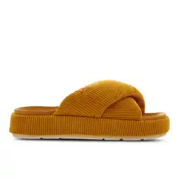 Foot Locker Jordan Sophia Slide Slippers en Sandalen Dames - Geel - Maat 40.5 - Mesh/Synthetisch aanbieding