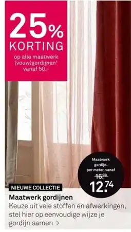 Karwei Maatwerk gordijn aanbieding