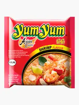 Flink Yum Yum Shrimp flavour instant noodles 60g aanbieding