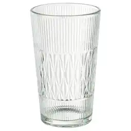 IKEA SmÄllspirea glazen vaas, helder, geribbeld design, elegant aanbieding