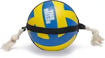 Intratuin Beeztees vollybal met touw 20,4 x 20,4 x 20,4 cm aanbieding