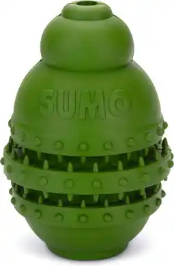 Intratuin Beeztees kauwspeelgoed Sumo Play large groen D 10 H 15 cm aanbieding