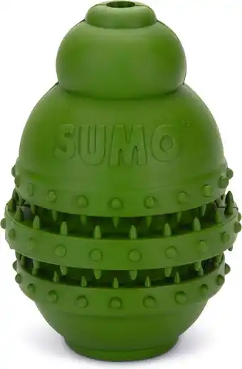 Intratuin Beeztees kauwspeelgoed Sumo Play large groen D 10 H 15 cm aanbieding