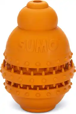 Intratuin Beeztees kauwspeelgoed Sumo Play large oranje D 10 H 15 cm aanbieding