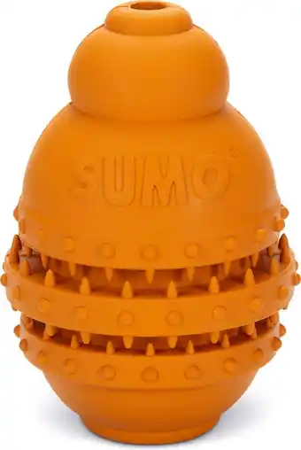 Intratuin Beeztees kauwspeelgoed Sumo Play large oranje D 10 H 15 cm aanbieding