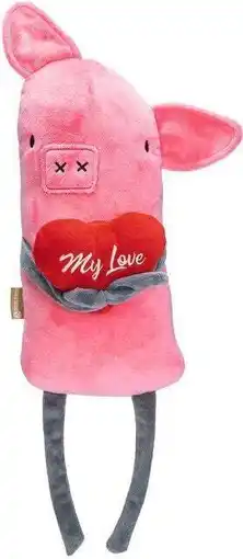 Intratuin Beeztees knuffel liefdesvarken Valentijn 45 x 15 x 10 cm aanbieding