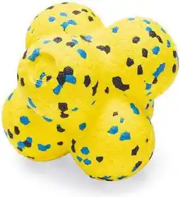 Intratuin Beeztees speelbal fetch atoom geel D 8 cm aanbieding