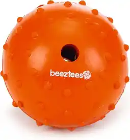 Intratuin Beeztees speelbal Massief nummer 7 oranje D 7 cm aanbieding