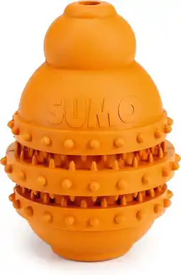 Intratuin Beeztees kauwspeelgoed Sumo Play M oranje D 9 H 12 cm aanbieding