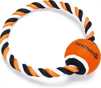 Intratuin Beeztees flostouw met tennisbal Coby D 20 H 6,3 cm aanbieding