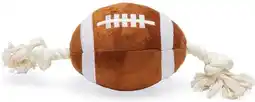 Intratuin Beeztees rugbybal met touw 33 x 11 x 11 cm aanbieding