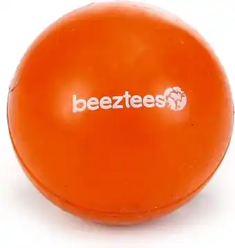 Intratuin Beeztees speelbal Massief nummer 1 oranje D 4,5 cm aanbieding
