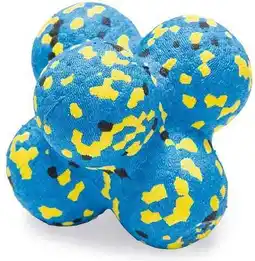 Intratuin Beeztees speelbal fetch atoom blauw D 8 cm aanbieding
