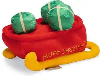Intratuin Beeztees knuffel kerstslee Hide & Seek 23 x 12,5 x 9,5 cm aanbieding