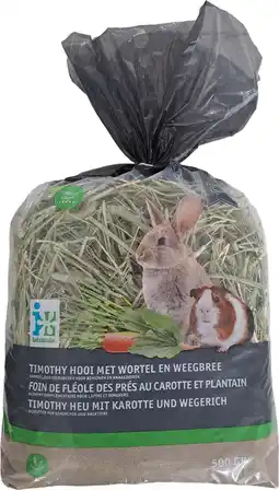 Intratuin Intratuin hooi met wortel en weegbree Timothy 500 g aanbieding