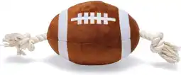 Intratuin Beeztees rugbybal met touw 37 x 15 x 15 cm aanbieding